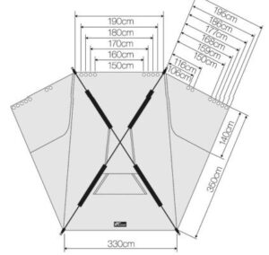 FIELDOOR カーサイドシェルタータープ